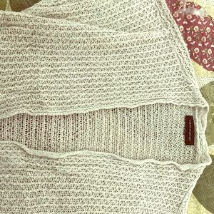 Women's cable and gauge sweater